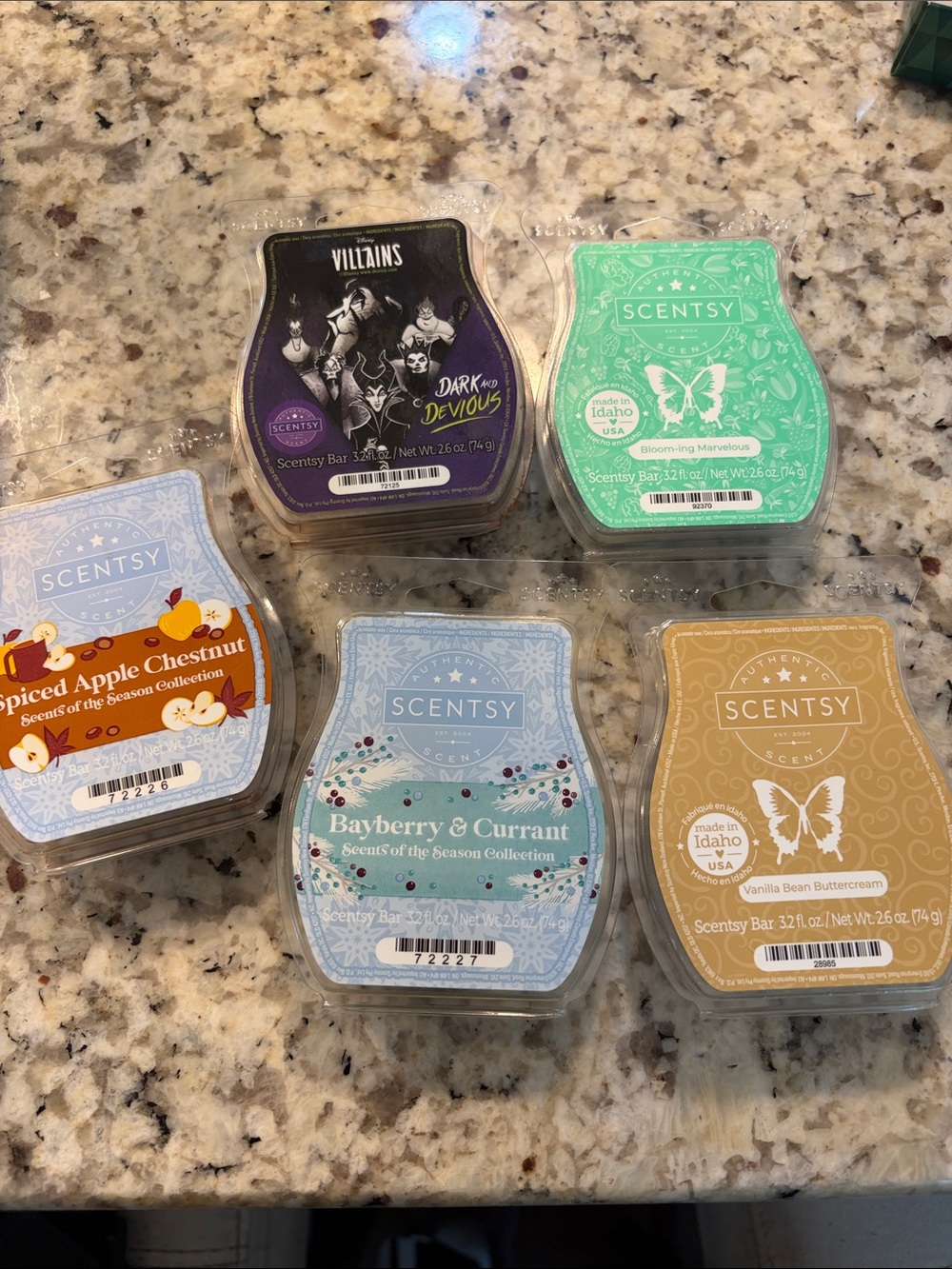 Scentsy Wax Bar Variety Pack - Partially Used